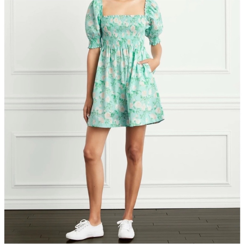 NEW Hill House Athena Nap Dress. Blue Roses. S. NWT - Picture 4 of 7
